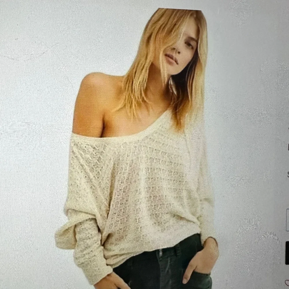 Free People  Thiens Hacci knit top